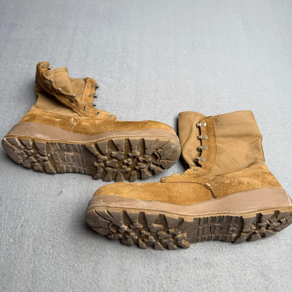 Belleville AFSTC Coyote Brown Suede Steel Toe Military Flight Boots Mens 12 R